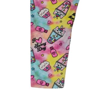 Legging Infantil Menina Colorida com Detalhes Fofos