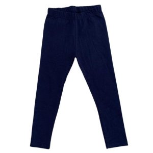 Legging Menina Infaltil Básica Lisa Azul Marinho