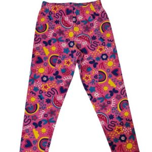 Kit 4 Calças Leggings Infantil Menina Estampas Diversas