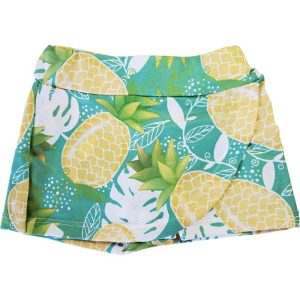 Short Saia Infantil Abacaxi