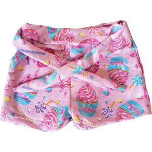 Short Cinto Infantil Rosa Doce