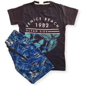 Conjunto Infantil Masculino Verão Venice Beach Estampado