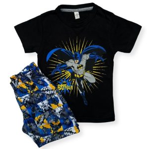 Conjunto Masculino Infantil Verão Estampa The Batman