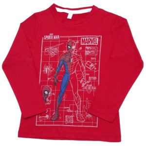 Camiseta Manga Longa Infantil Masculina Homem Aranha