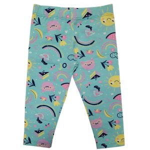 Calça Leggin Feminina Infantil Cotton Joy Baby Azul Bebê