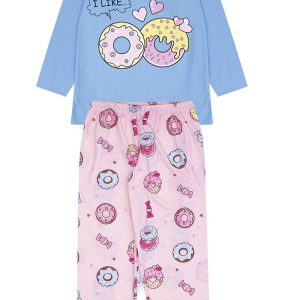 Pijama Infantil Feminino Inverno Coala - Azul Claro