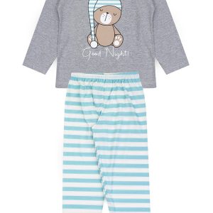 Pijama Infantil Masculino Inverno Good Night - Mescla