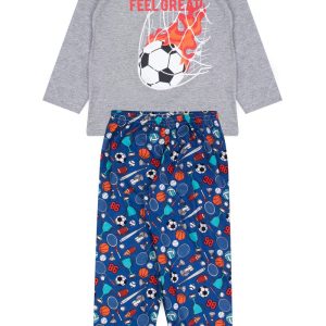 Pijama Infantil Masculino Inverno Fun Ahead- Mescla