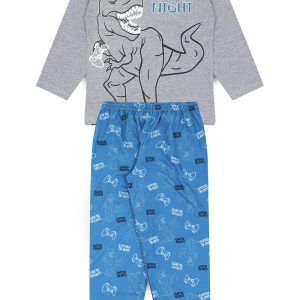Pijama Infantil Masculino Inverno Game Night - Mescla