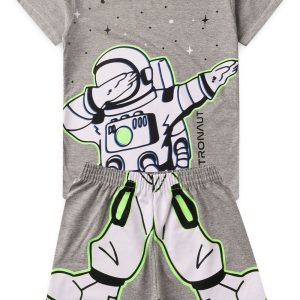 Pijama Infantil Masculino Verão Astronaut - Mescla