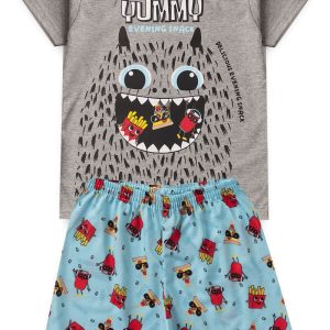 Pijama Infantil Masculino Verão Yummy - Mescla
