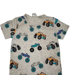 Camiseta Verão Infantil Masculina Carros - Mescla