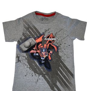 Camiseta Verão Infantil Masculina Thor Marvel - Mescla