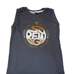 Camiseta Verão Infantil Masculina Santa Monica - Cinza